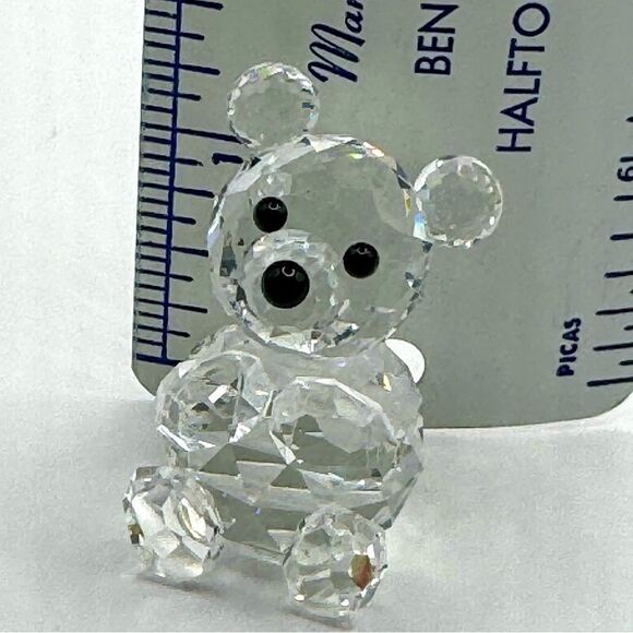 Swarovski  Crystal Sitting Teddy Bear Brilliant Faceted Figurine  7664 NR 044 - Picture 1 of 12